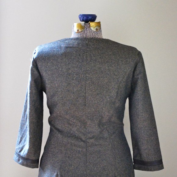 Vintage brown tweed belted dress - Picture 10 of 11